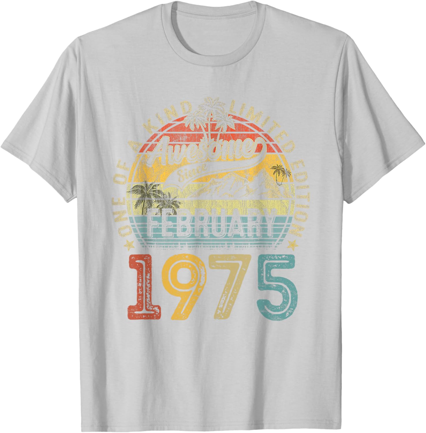 Funny Vintage 50th Birthday T-Shirt for Women - February 1975 Design - 4