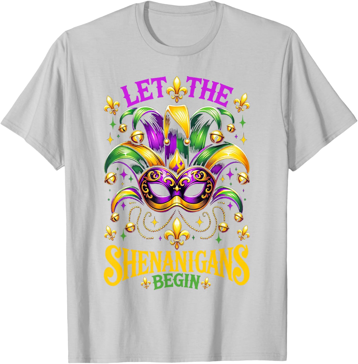 Let The Shenanigans Begin Mardi Gras T-Shirt for Kids and Adults - 13