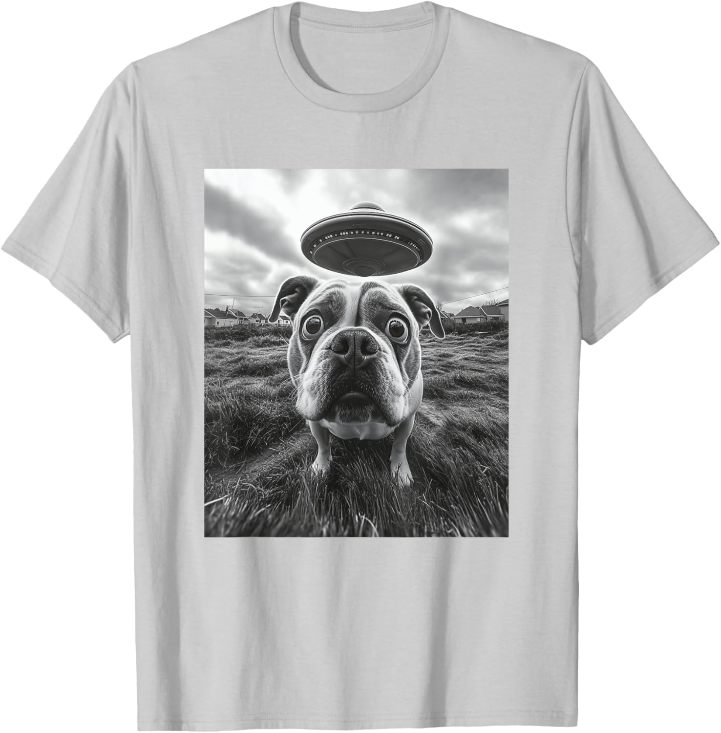 Hilarious English Bulldog UFO Graphic T-Shirt for Dog Lovers of All Ages - 11