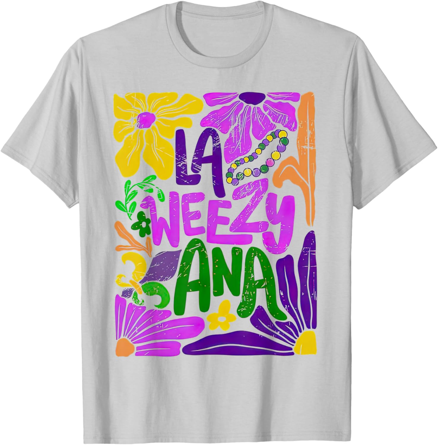 Boho LA WEEZY ANA Mardi Gras Coquette Bow T-Shirt for Carnival Fun - 4