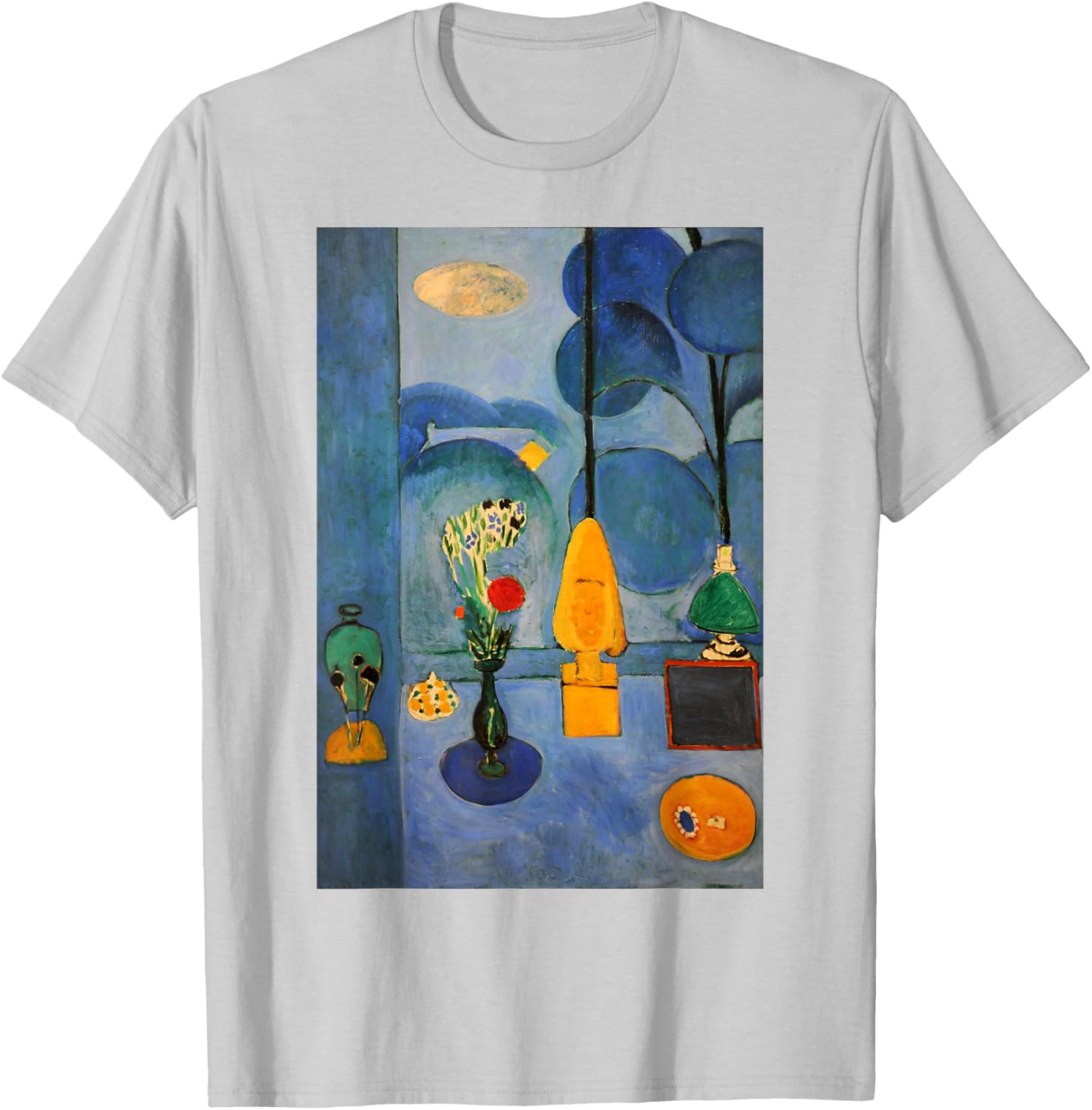 Matisse Blue Window T-Shirt – Stylish Art-Inspired Clothing for All - 12