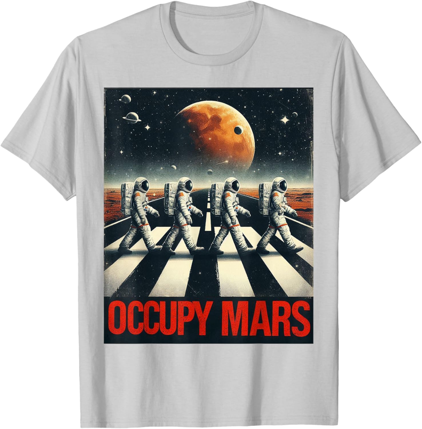 Astronauts Walking on Mars T-Shirt Perfect for Space Lovers and Adventurers - 2