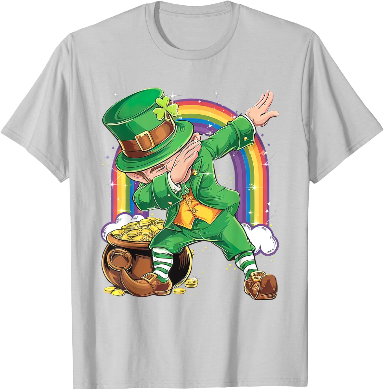 St Patricks Day Dabbing Leprechaun T-Shirt for Men, Women, Kids - 7