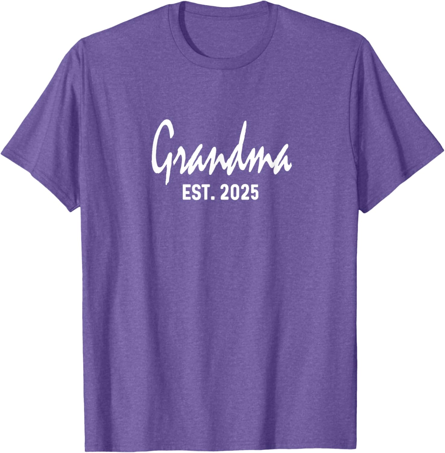 Grandma Est 2025 Expecting Reveal Surprise T-Shirt for New Grandparents - 19
