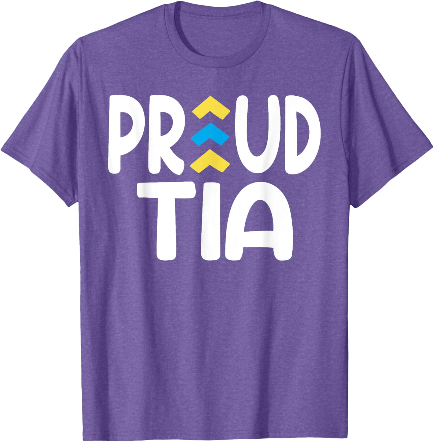 Proud Tia World Down Syndrome Day Awareness Socks and Aunt T-Shirt - 5