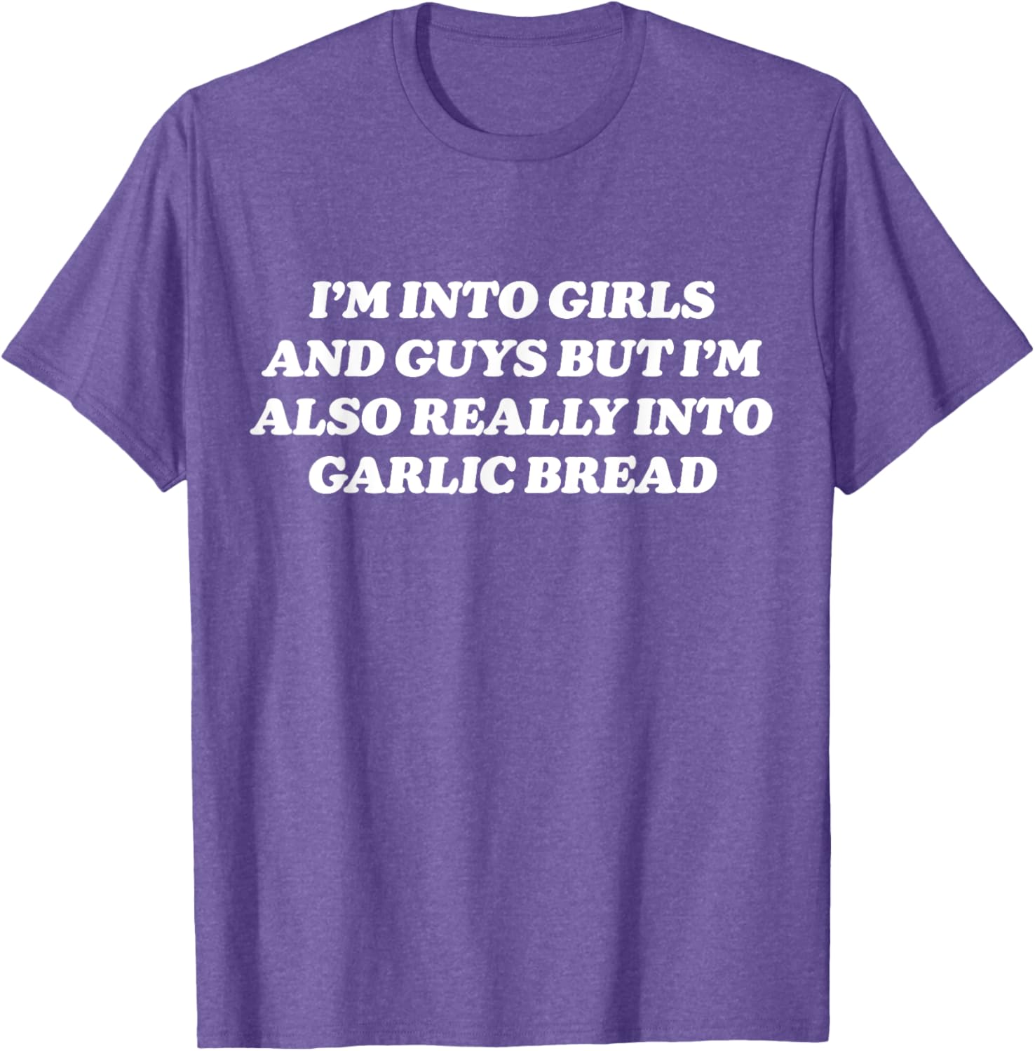 Funny Garlic Bread Meme T-Shirt for Bisexual Gay Lesbian Foodies - 1