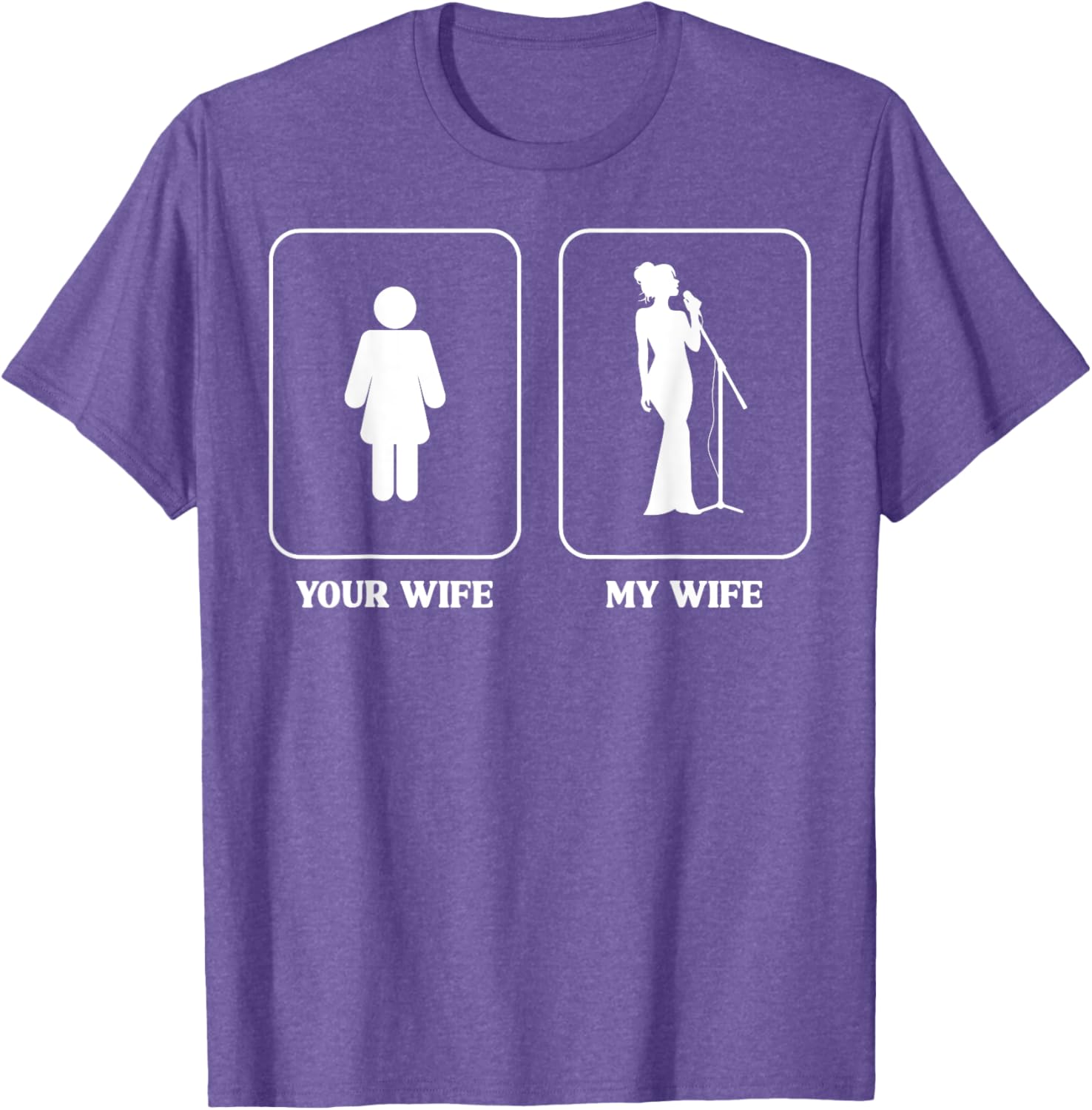 Humorous Wife Comparison Graphic T-Shirt for Music Lovers and Fun People - 12