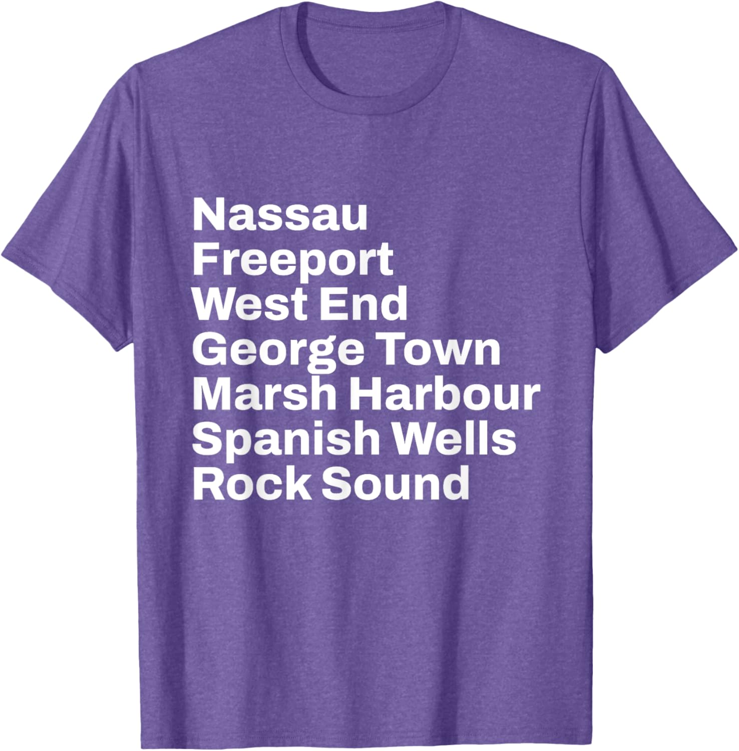 Bahamas Cities and Towns Travel T-Shirt for Beach Lovers and Adventurers - 14