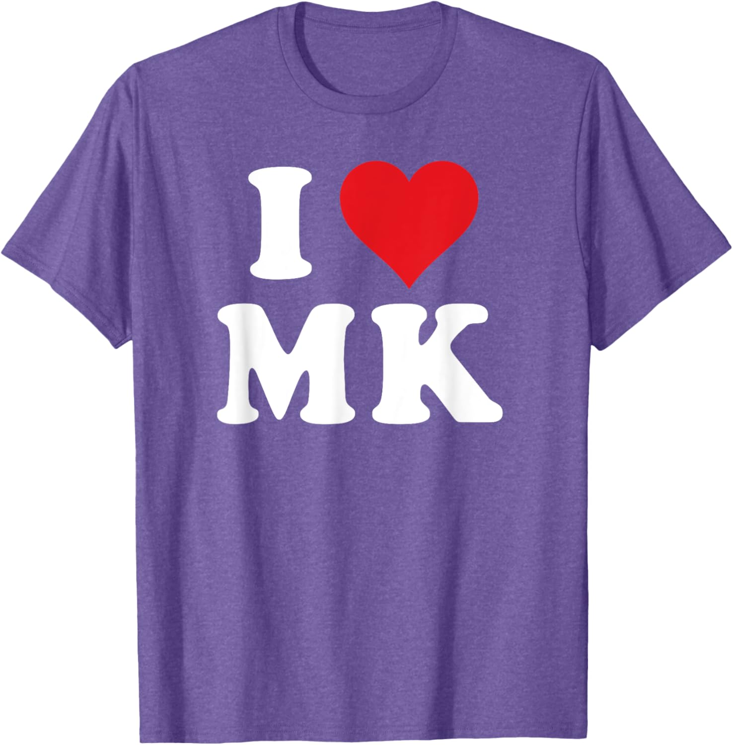 I Love MK Initials T-Shirt for Personalized Style and Comfort - 6