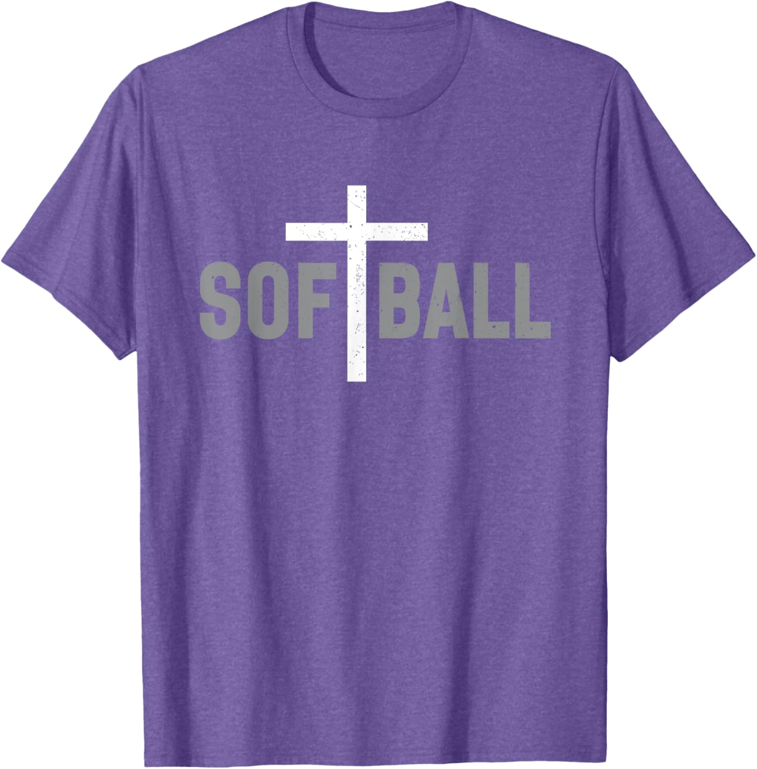 Softball Christian Cross T-Shirt for Girls and Women - Stylish Faith Wear - 11
