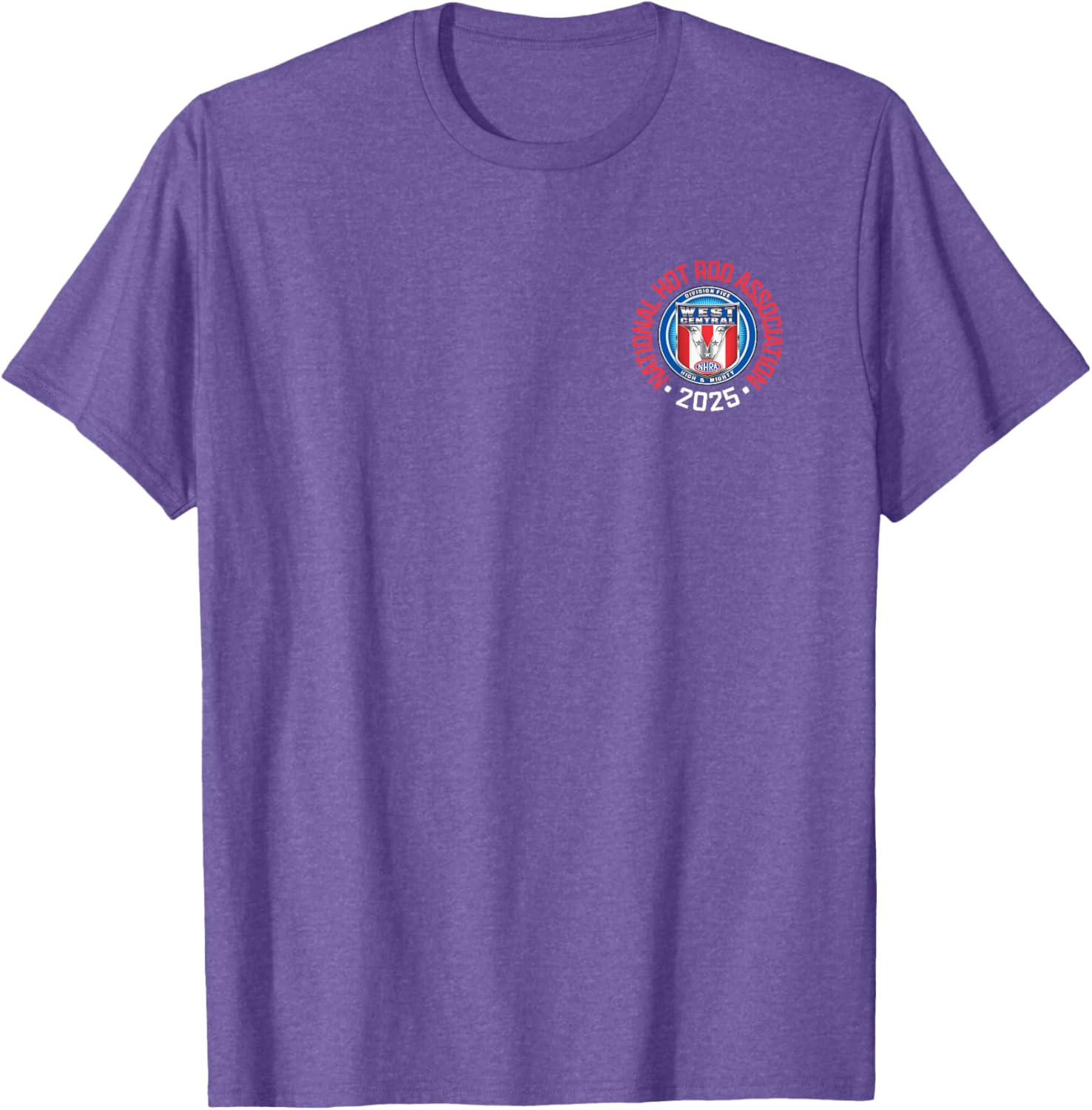 NHRA West Central Division Circle Logo T-Shirt for Motorsports Fans - 16