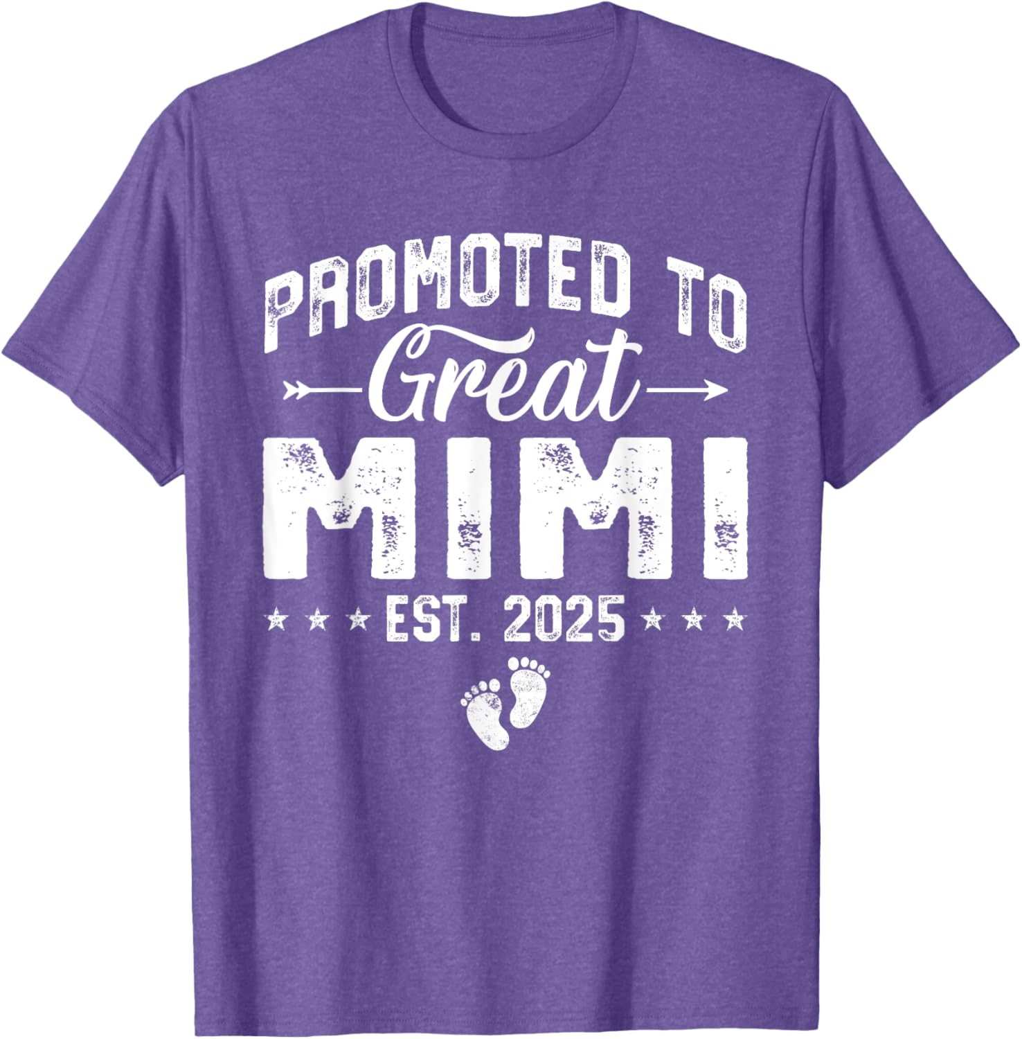 Promoted to Great Mimi 2025 New Grandma T-Shirt for Proud Grandparents - 4