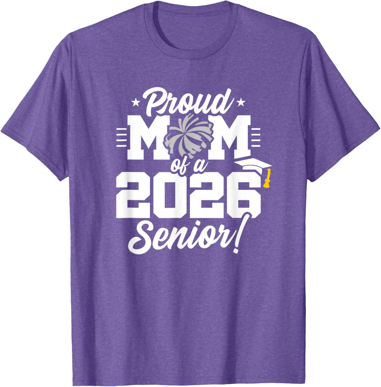 Class of 2026 Senior Cheerleader T-Shirt for Cheer Moms and Fans - 14