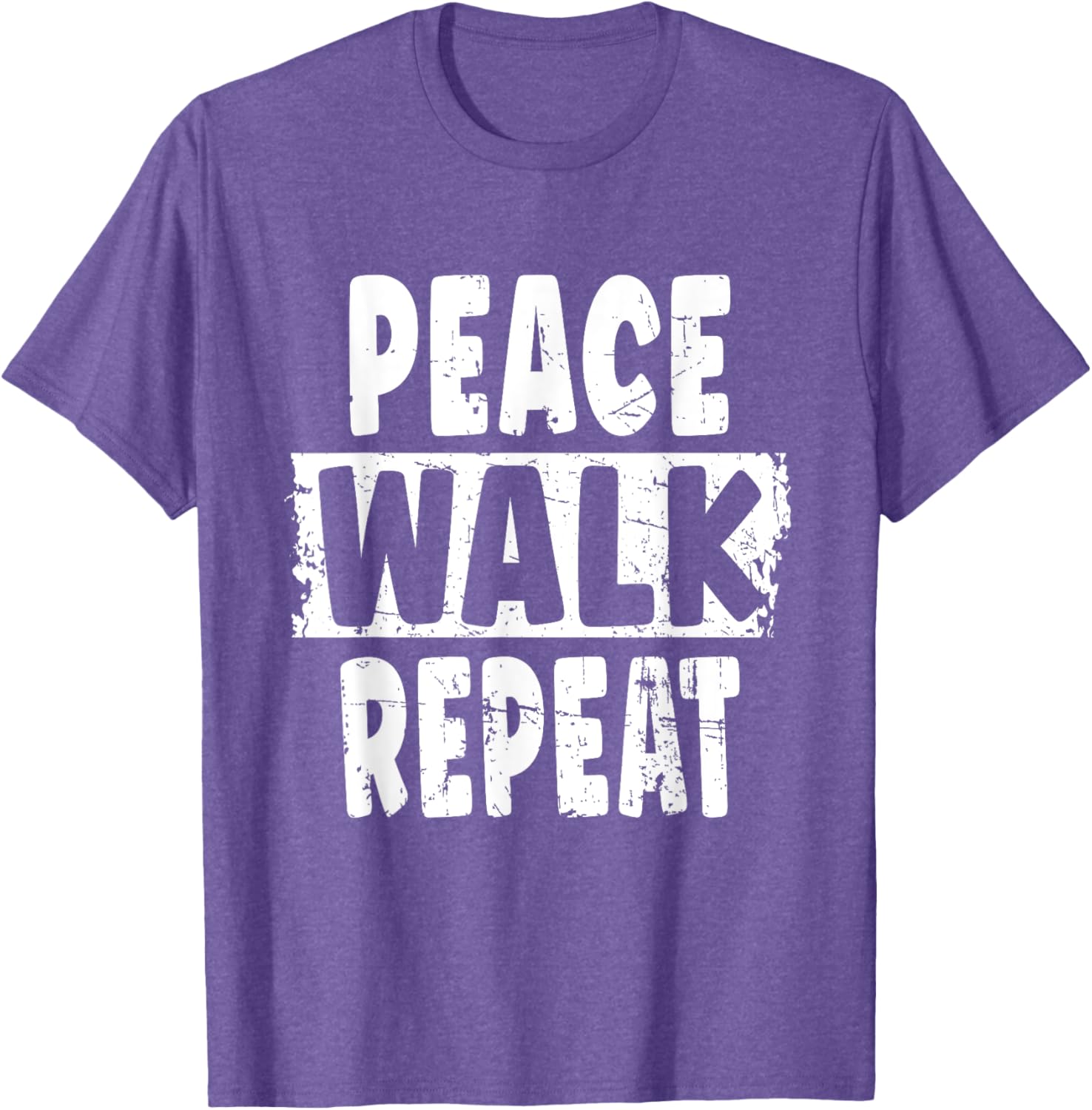 Peace Walk Repeat T-Shirt for Outdoor Enthusiasts and Silent Walk Lovers - 4