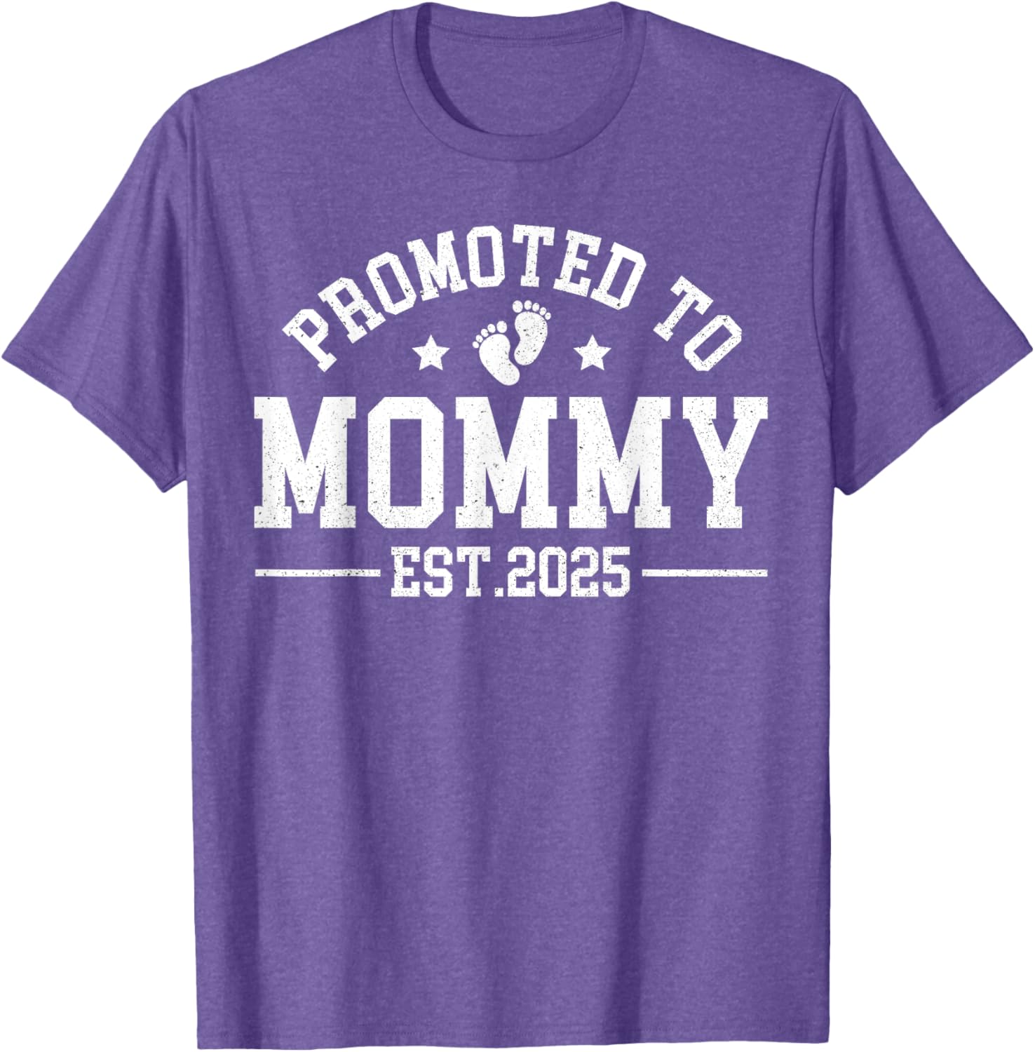 Promoted To Mommy Est 2025 Matching Baby Announcement T-Shirt - 15