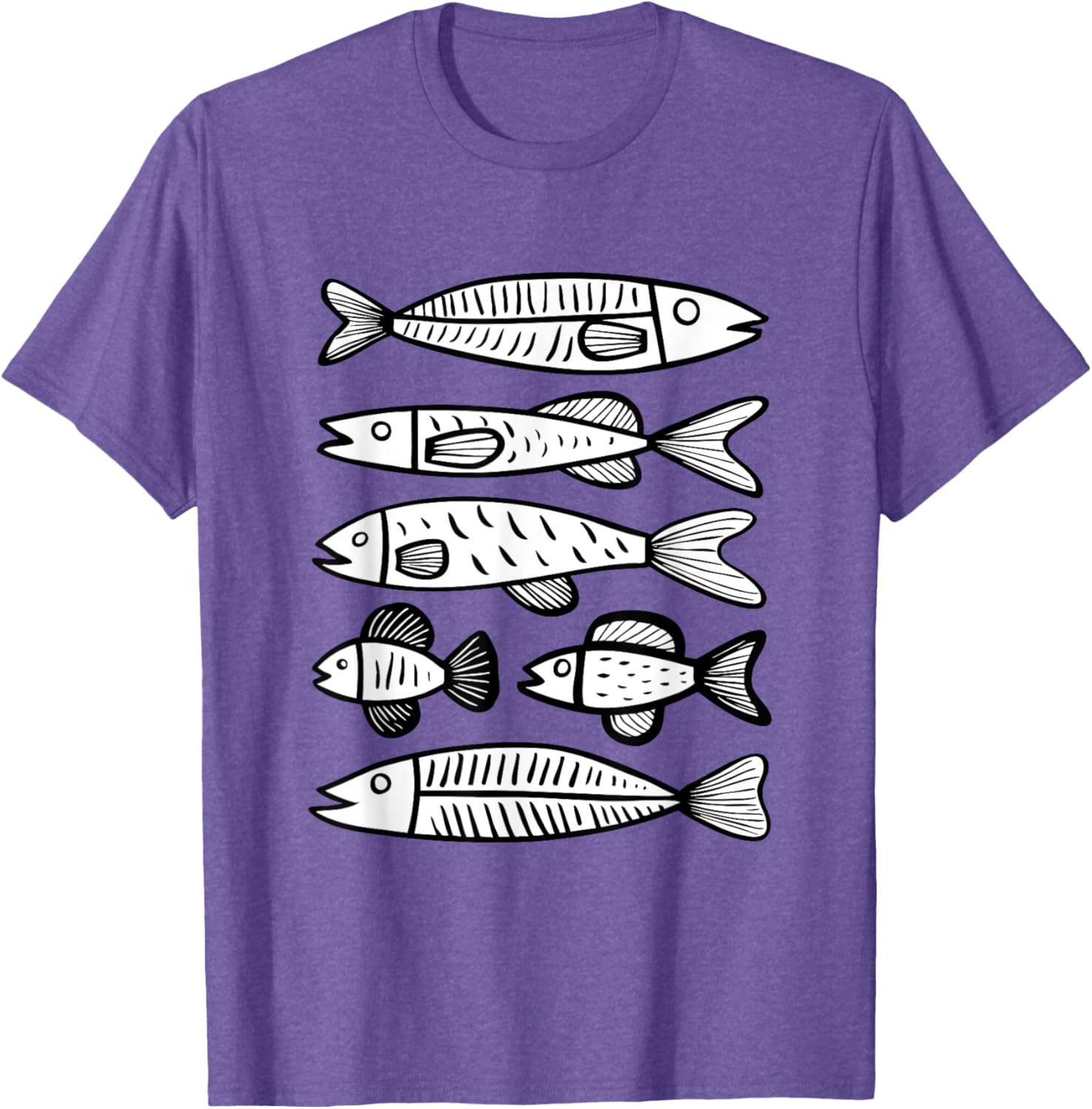 Minimalist Fish Pattern T-Shirt for Ocean Lovers – Stylish and Unique Design - 10