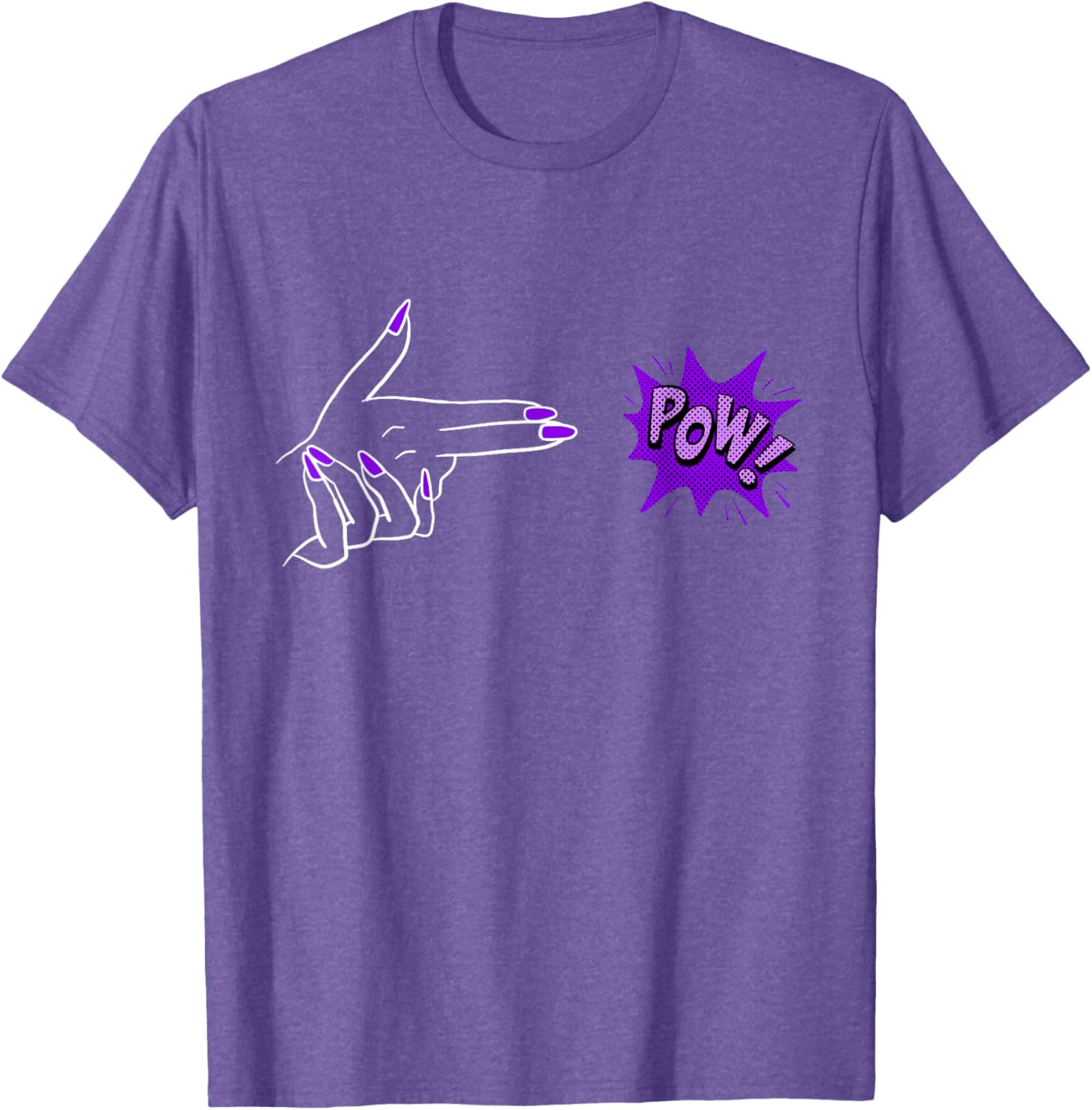 Purple Boy Bye Graphic T-Shirt for Trendy Casual Style and Comfort - 26