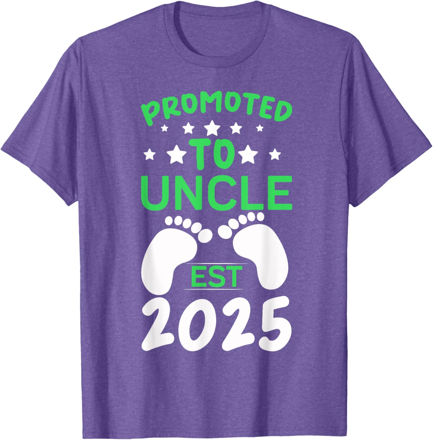 Funny Promoted to Uncle 2025 T-Shirt Perfect Gift for New Uncles - 11