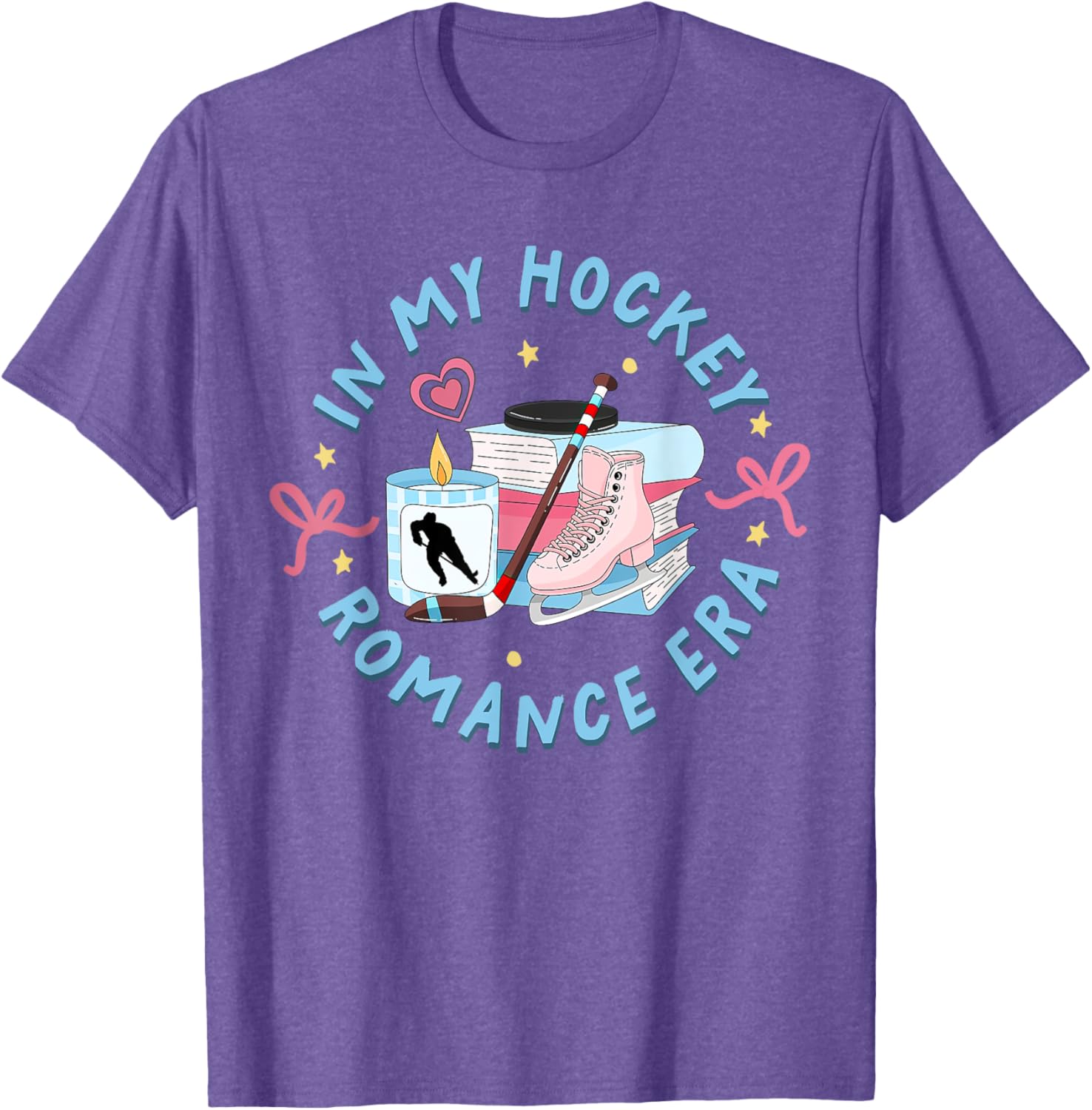 Funny Hockey Romance Reader T-Shirt for Sport Lovers and Fans - 7