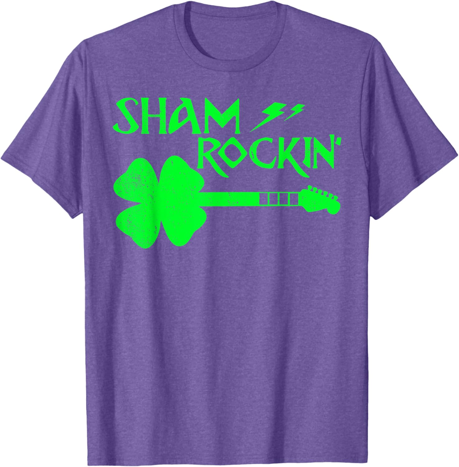 Sham Rockin’ Shamrock Guitar T-Shirt for St. Patrick's Day Celebrations - 22