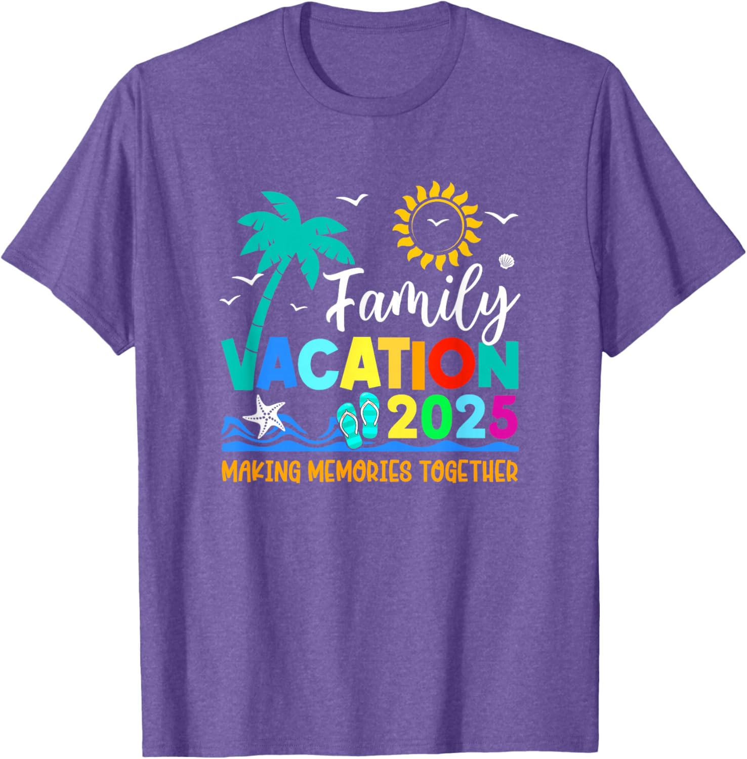 Family Vacation 2025 Summer T-Shirt for Making Memories Together - 3