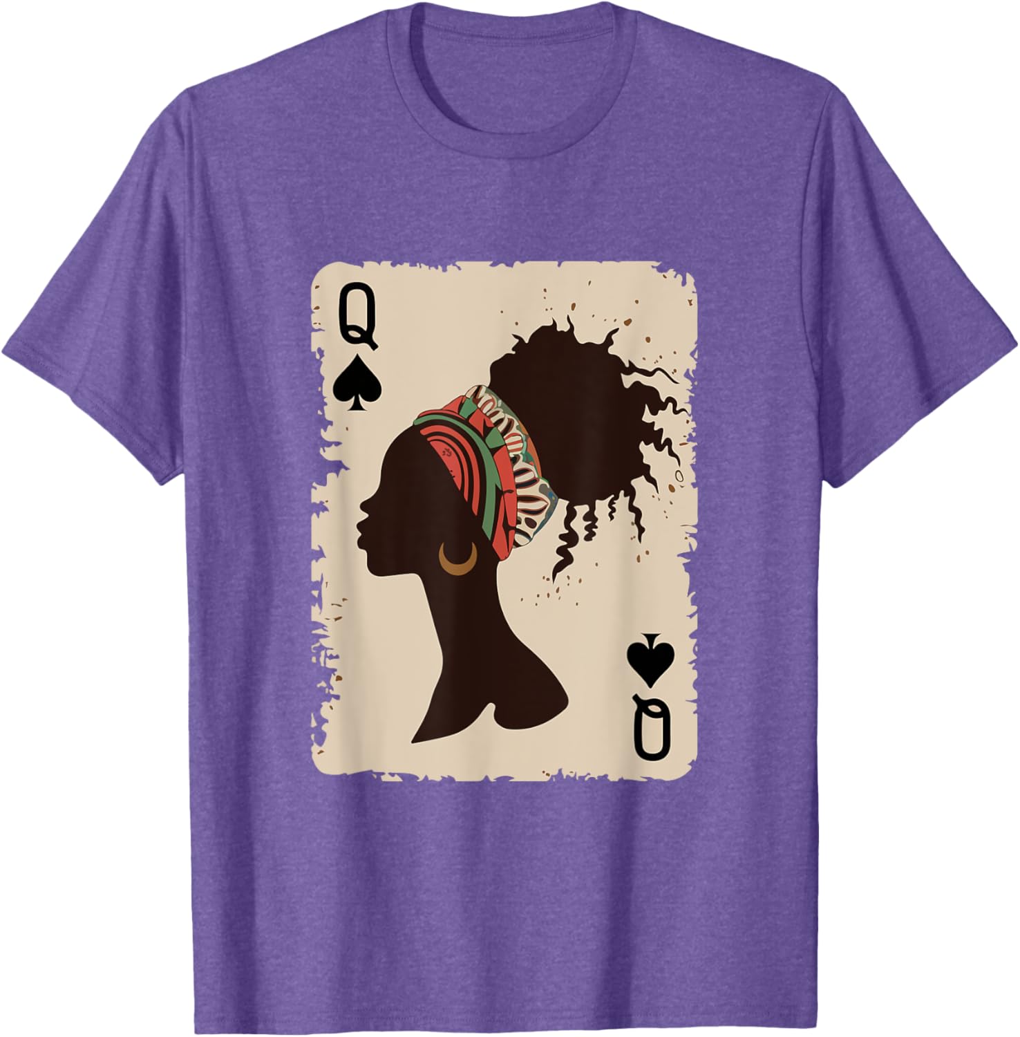 Black Queen Afro T-Shirt Proud Melanin Design for African American Women - 5