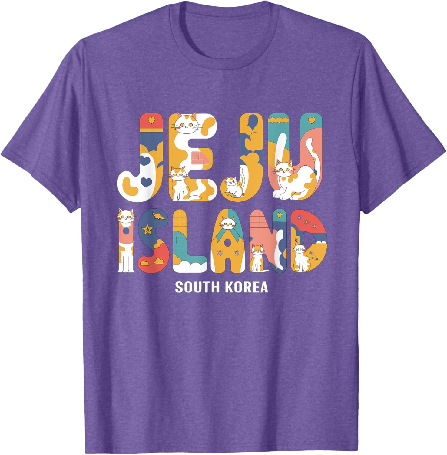 Adorable Cute Kitty Beach Vacation T-Shirt for Jeju Island Lovers - 9