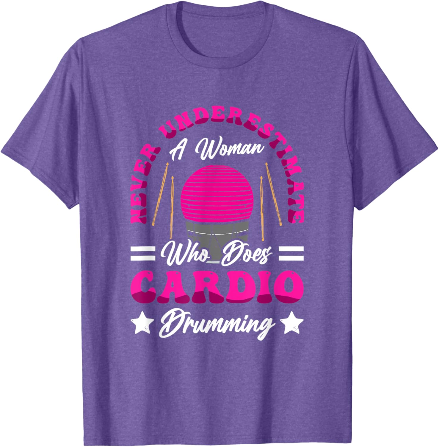 Energetic Cardio Drumming T-Shirt for Fitness Class Workouts - 3
