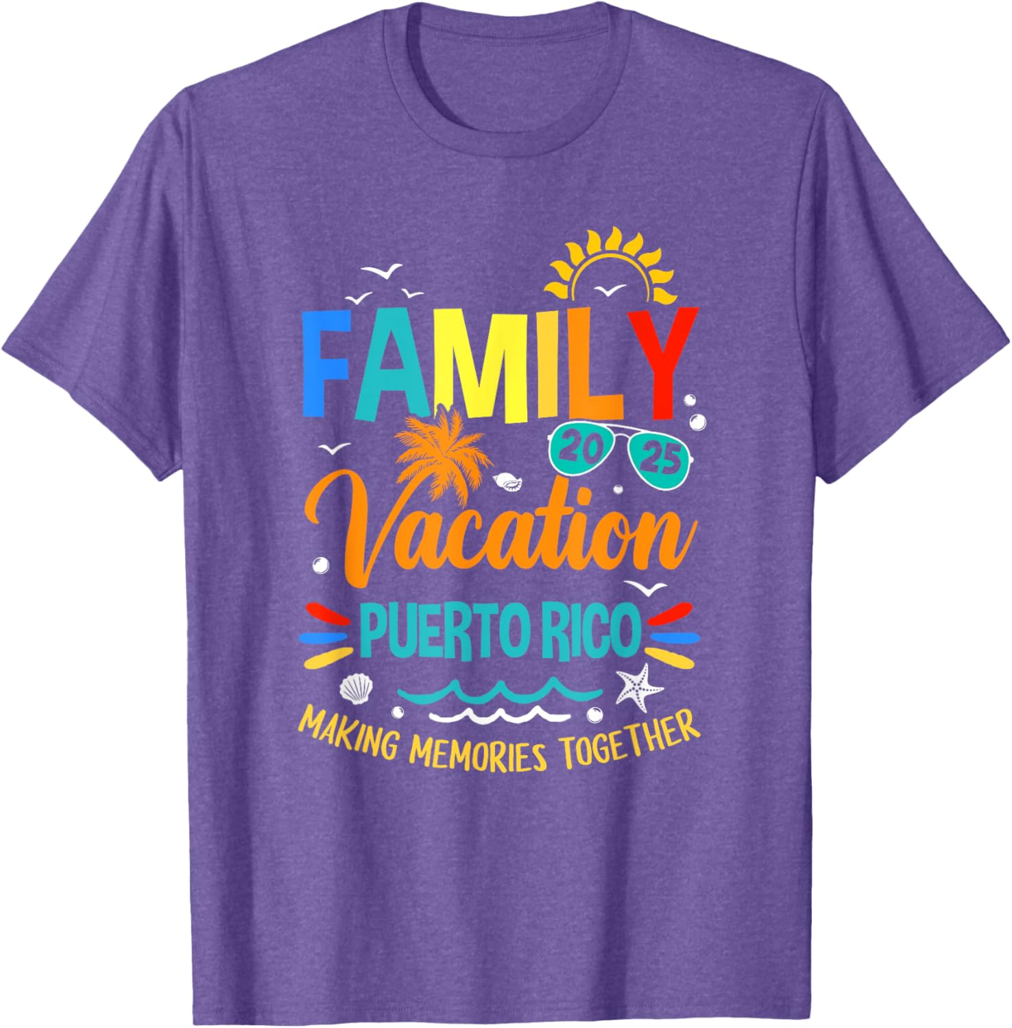 Family Vacation 2025 Puerto Rico T-Shirt for Memorable Moments Together - 5
