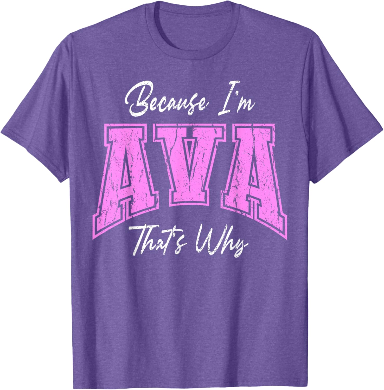 Funny Because I'm Ava Confident Novelty T-Shirt for Unique Style - 9
