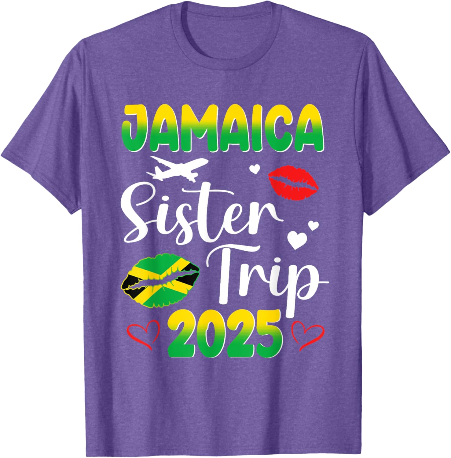 Sister's Trip Jamaica 2025 Matching T-Shirt for Friends Vacation Fun - 11