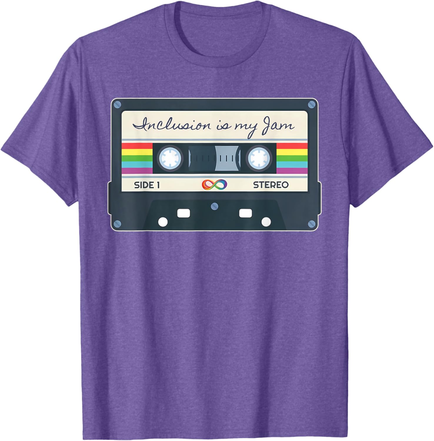 Autism Awareness Inclusion Is My Jam SPED Teacher Cassette T-Shirt - 5