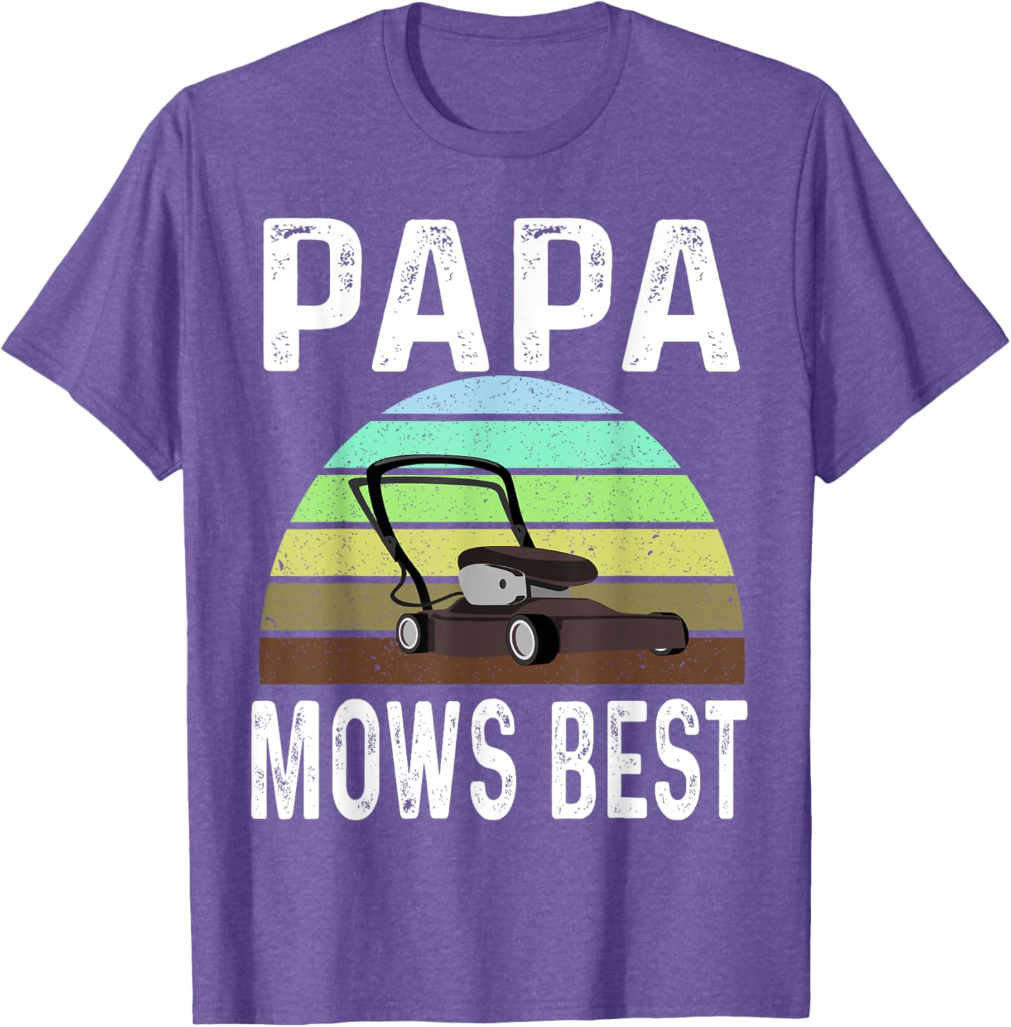Funny Papa Mows Best Lawn Care Dad T-Shirt for Lawn Mowing Lovers - 10