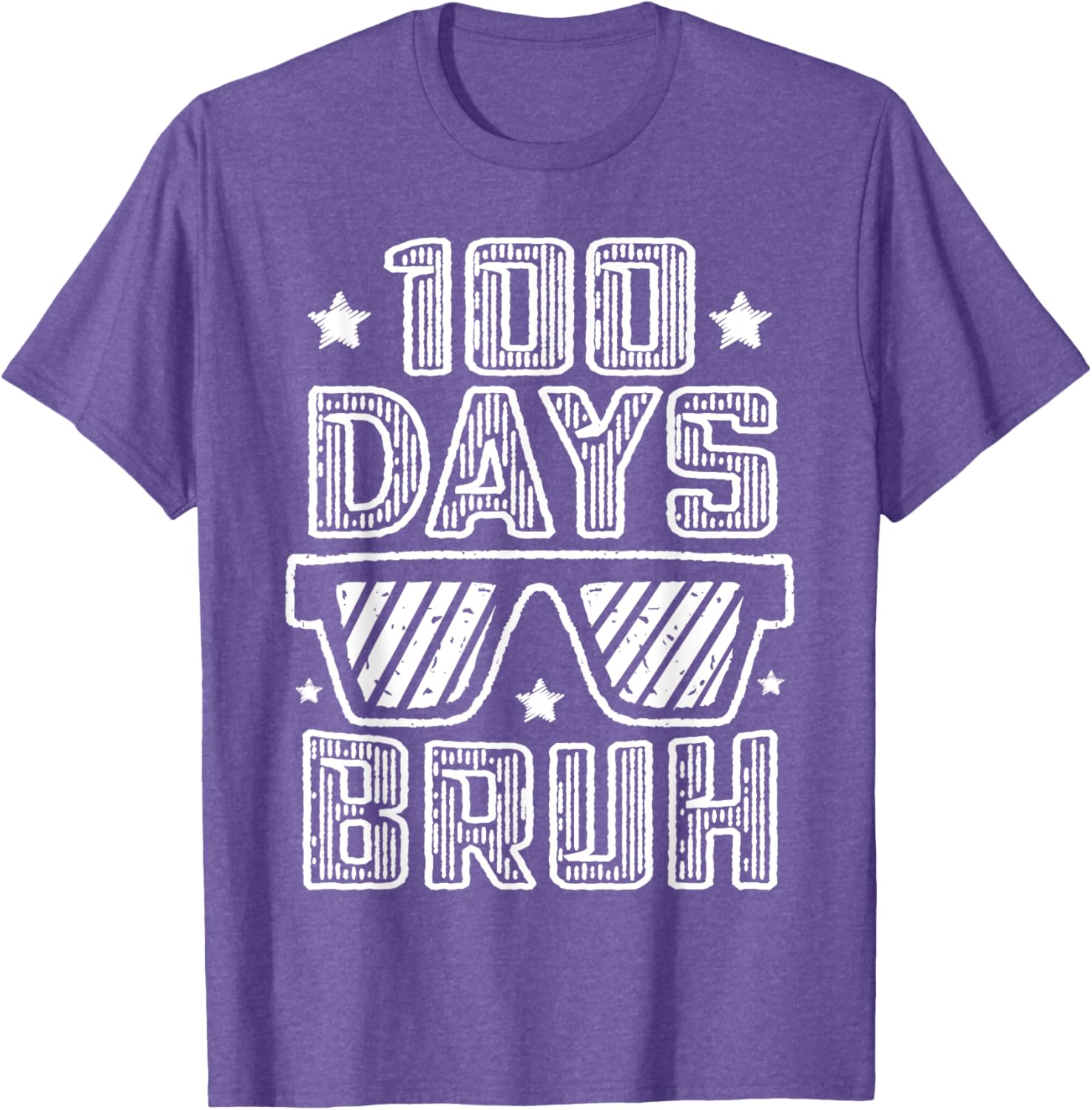 Bruh 100 Days of School Sunglasses T-Shirt for Boys Fun and Stylish - 6