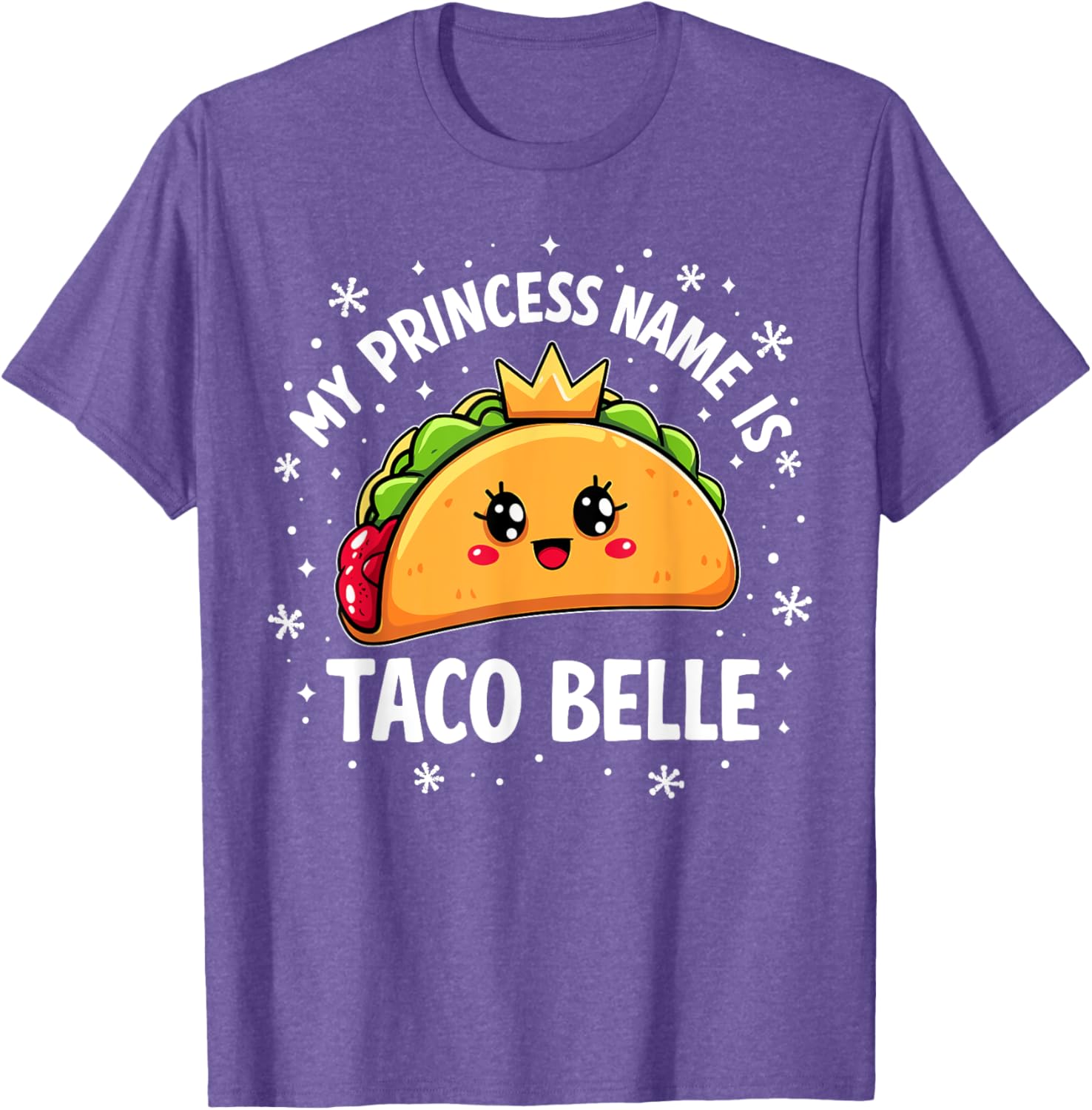 Funny Taco Belle Graphic T-Shirt for Taco Lovers and Foodies - 9