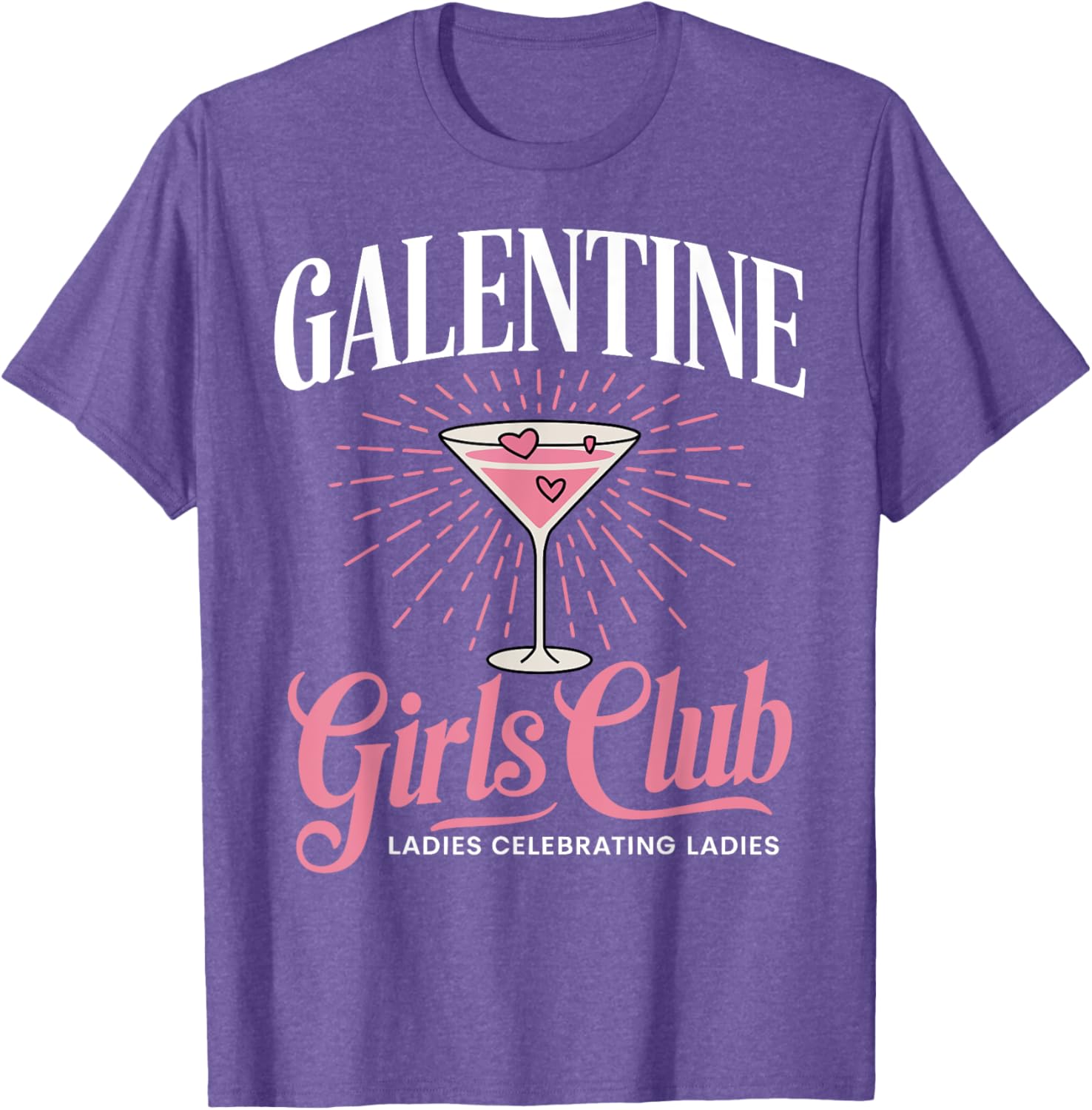 Celebrate Galentine's Day Women's Black T-Shirt - Short Sleeve & Unique Design - 5