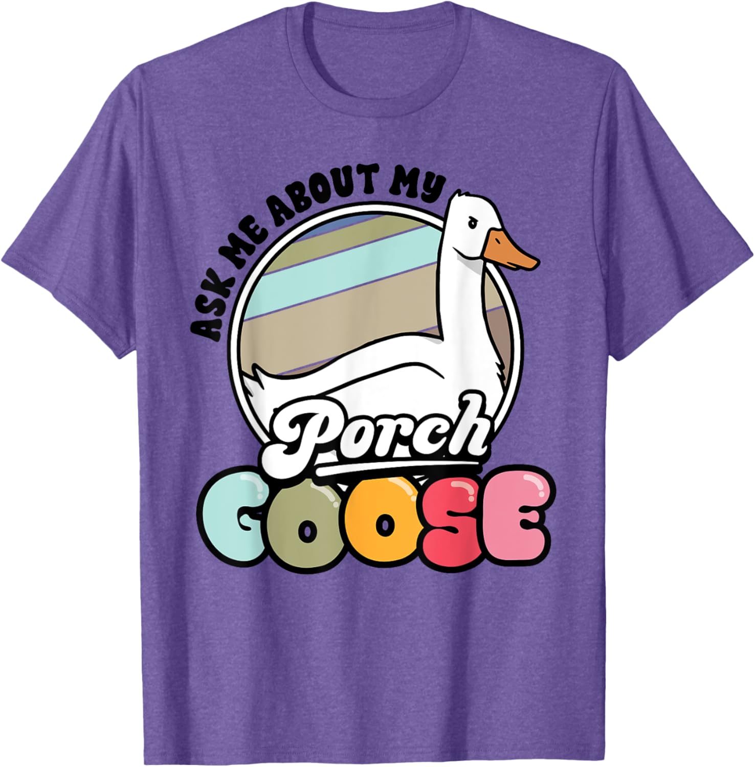 Funny Porch Goose Lover T-Shirt Gift for Geese Fans and Meme Lovers - 1