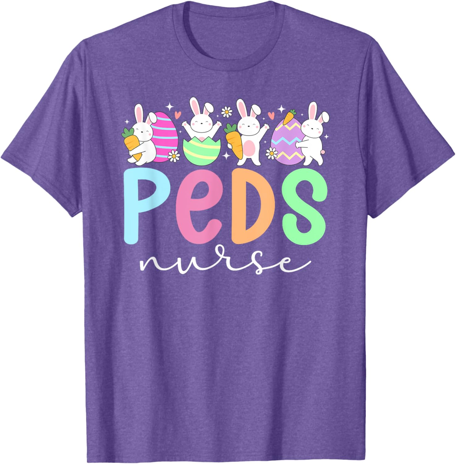 Pediatric Nurse Easter Bunny T-Shirt for Fun Easter Celebrations - 5