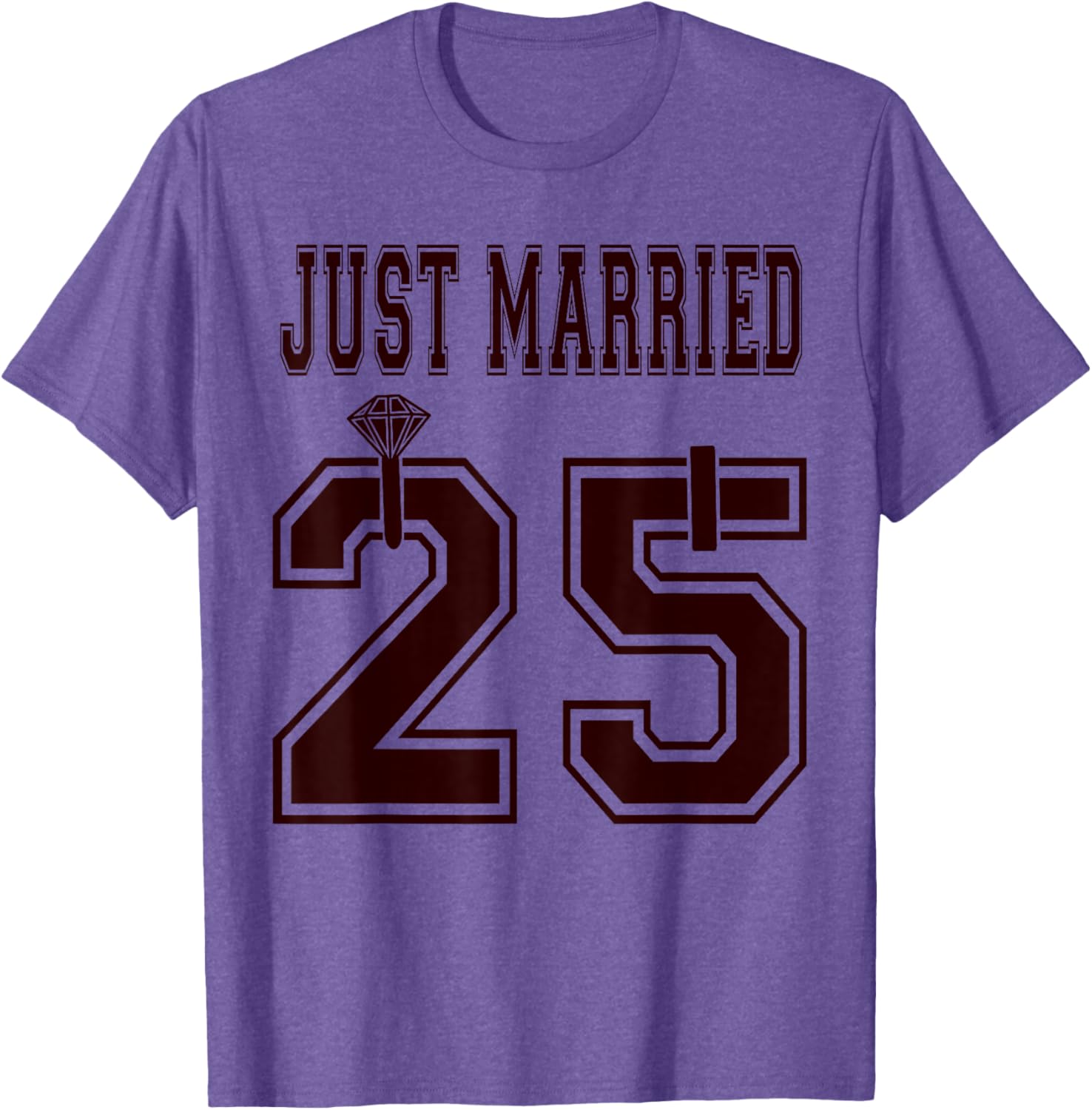 Just Married 2025 Matching Honeymoon T-Shirts for Wife and Husband - 2