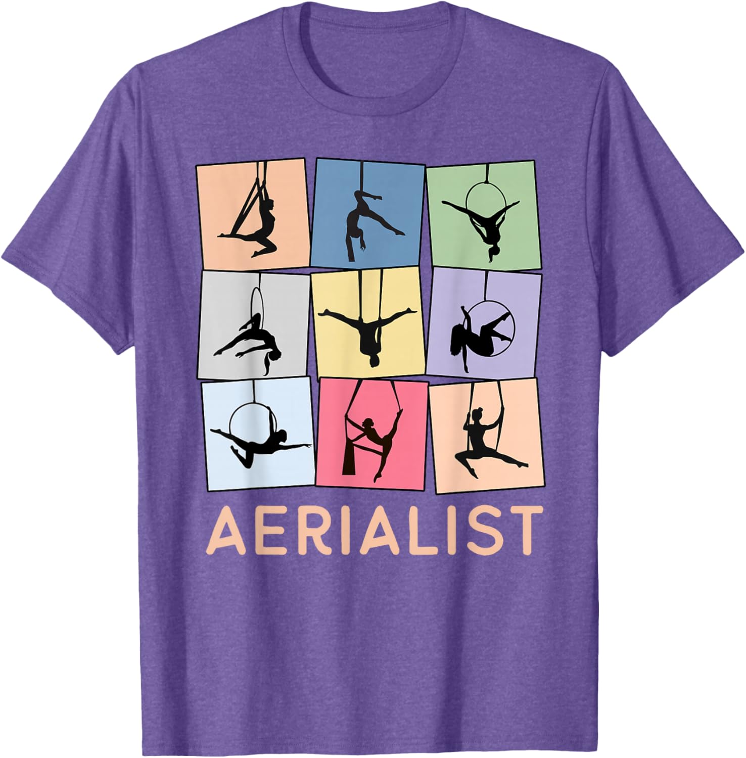 Fun Retro Aerialist T-Shirt for Aerial Hoop Lovers and Gift Ideas - 2