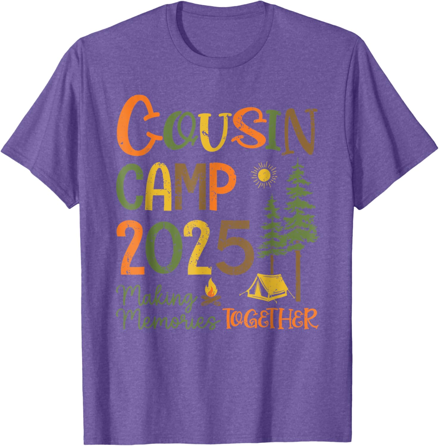 Cousin Camp 2025 Matching T-Shirts for Family Fun and Memories - 18