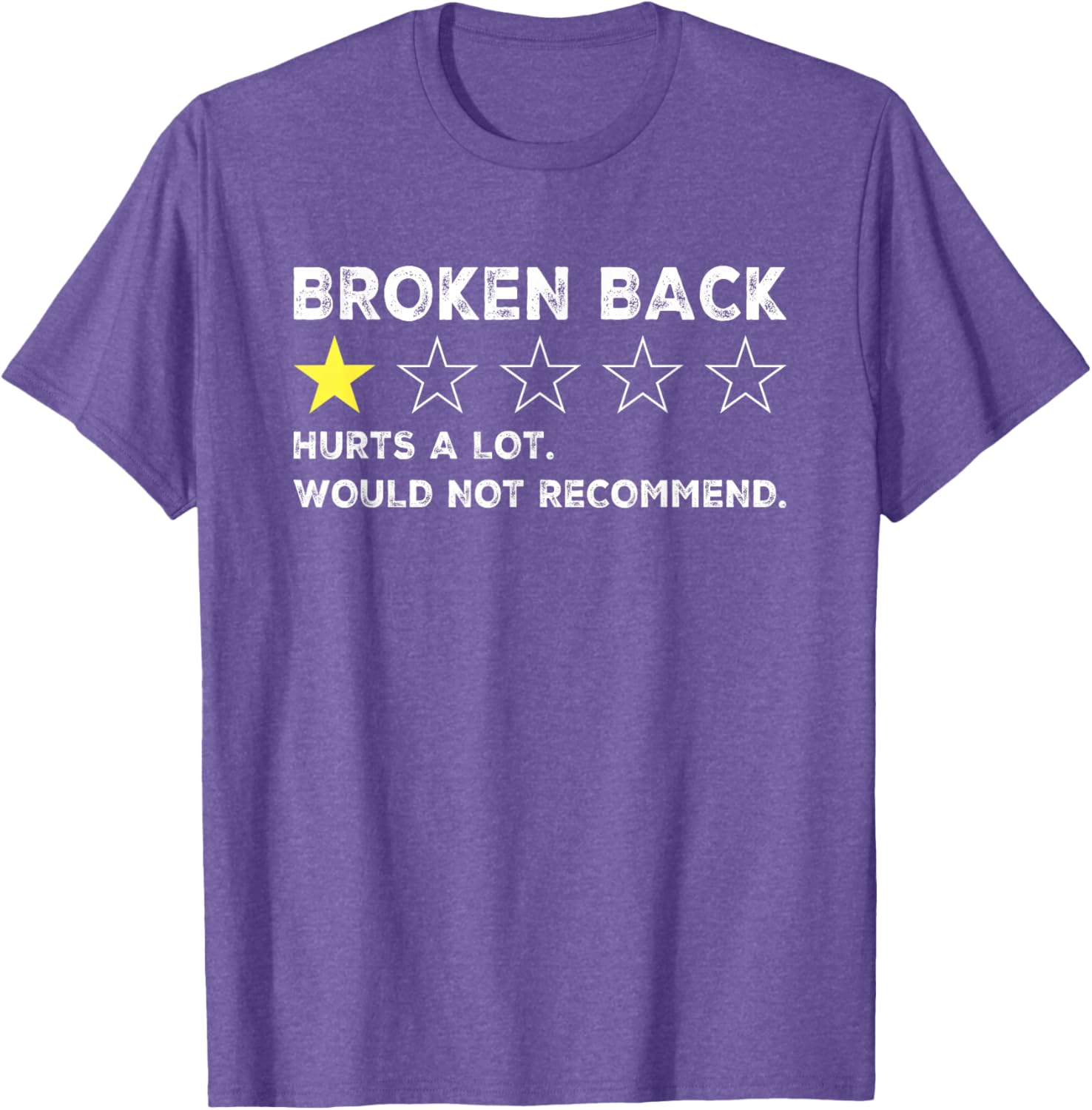 Funny Get Well Soon T-Shirt for Broken Back Spine Injury Recovery - 12