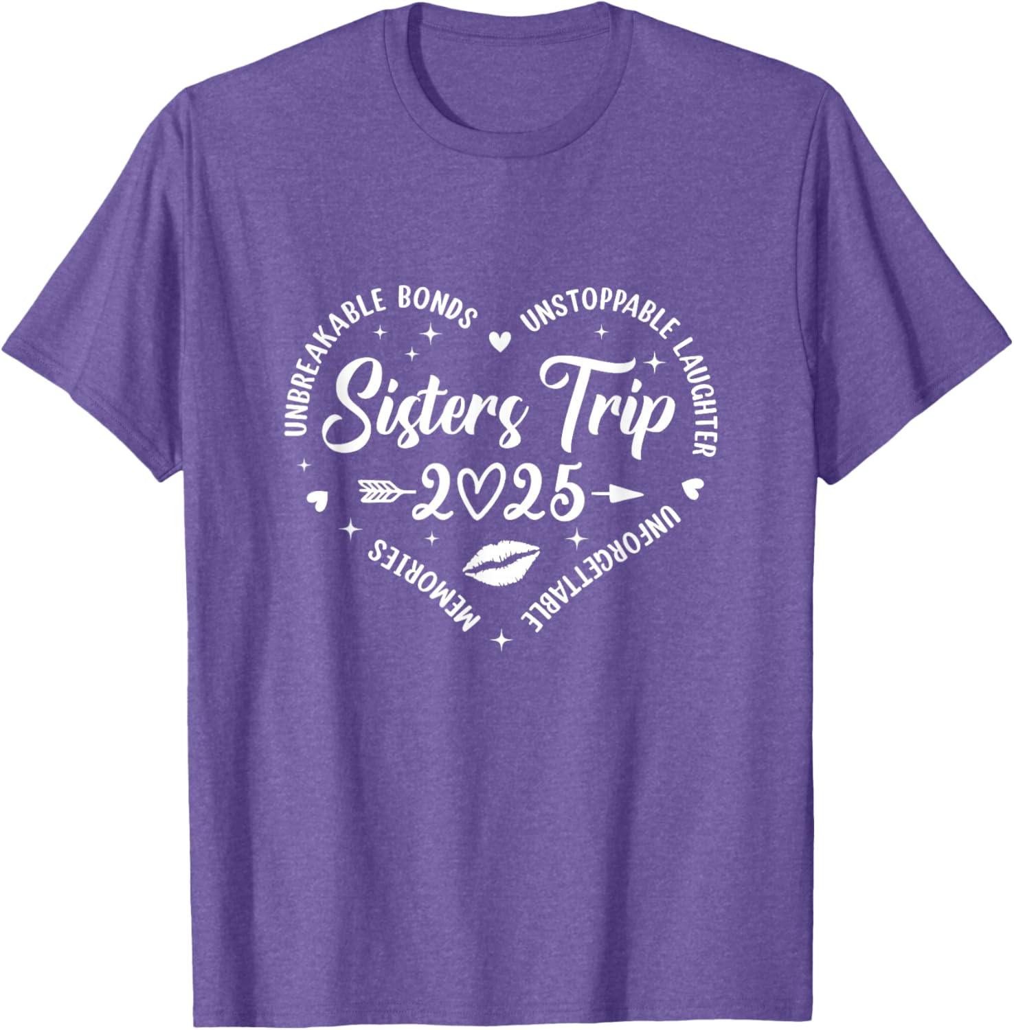 Sisters Trip 2025 Retro T-Shirt for Friends Vacation Memories - 14
