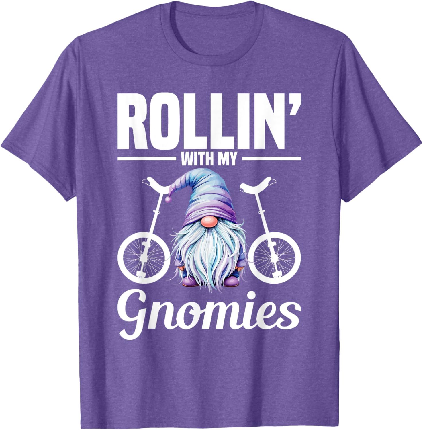 Monocycle Riding Gnomies Unicyclist T-Shirt Fun Apparel for Cyclists - 20