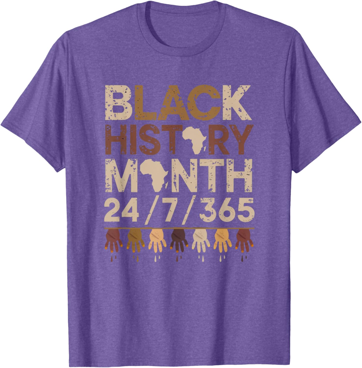 Black History Every Day Afro Motivation T-Shirt for Proud Wearers - 7