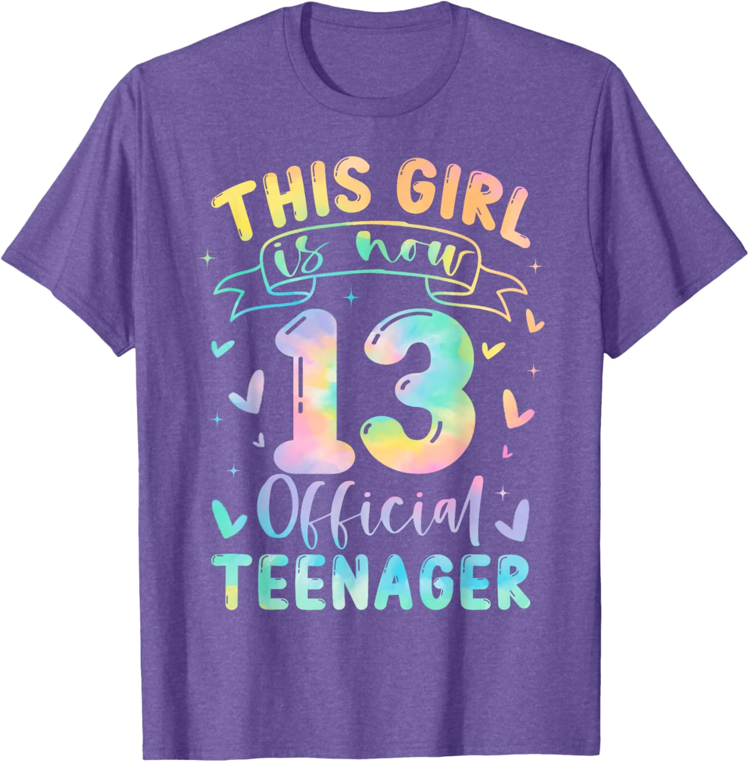 Cute 13th Birthday T-Shirt for Girls Official Teenager Celebration Gift - 12