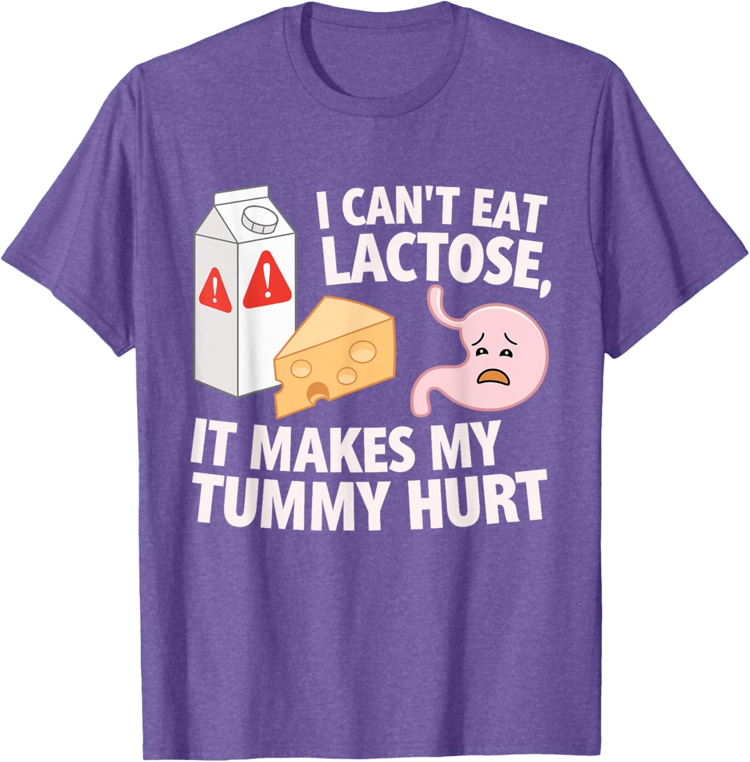 Lactose Intolerance T-Shirt for Boys - Cute Dairy Allergy Design - 14