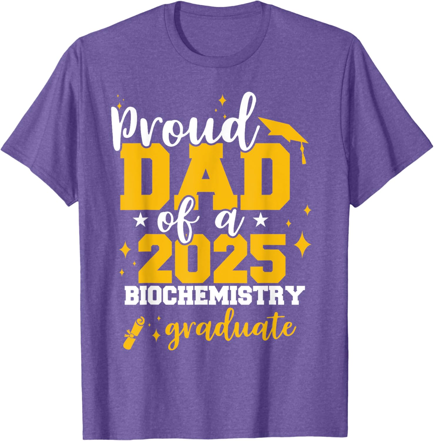 Proud Dad of Class of 2025 Biochemistry Graduate T-Shirt for Celebrations - 3