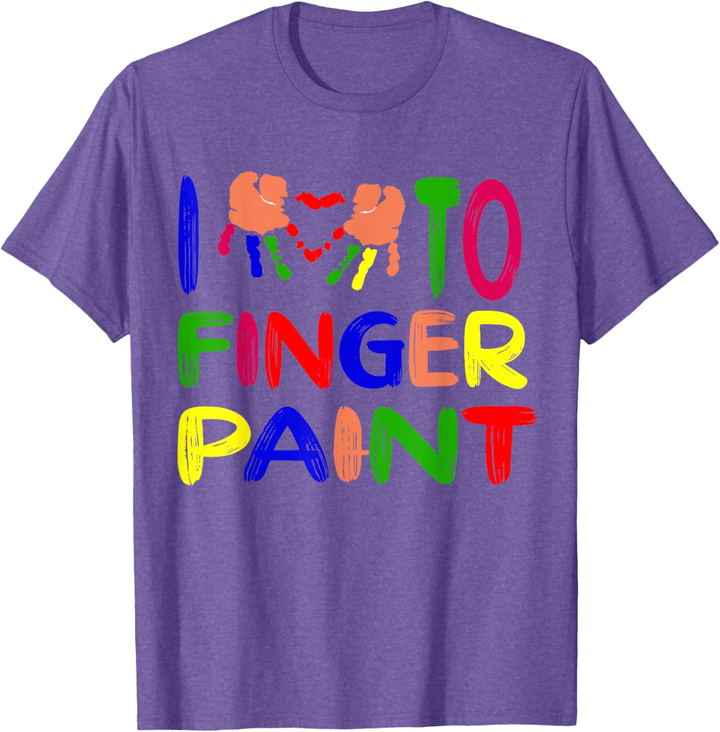 Cute Couple Valentine T-Shirt I Heart Love to Finger Paint Gift - 5