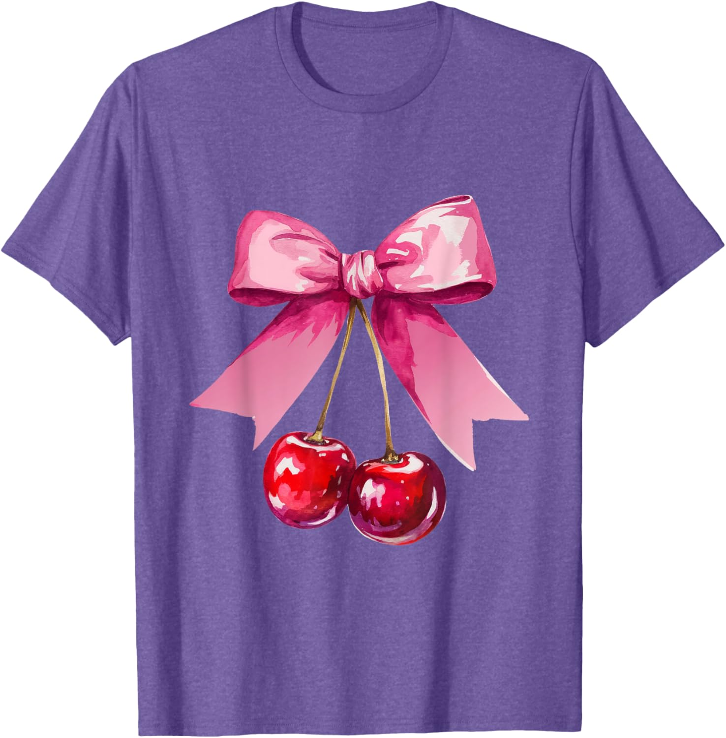 Kawaii Cherry Pink Bow T-Shirt for Cute Valentine's Day Style - 20
